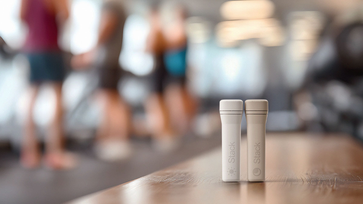 Stack Day and Night vitamins at the gym supporting cardiovascular health