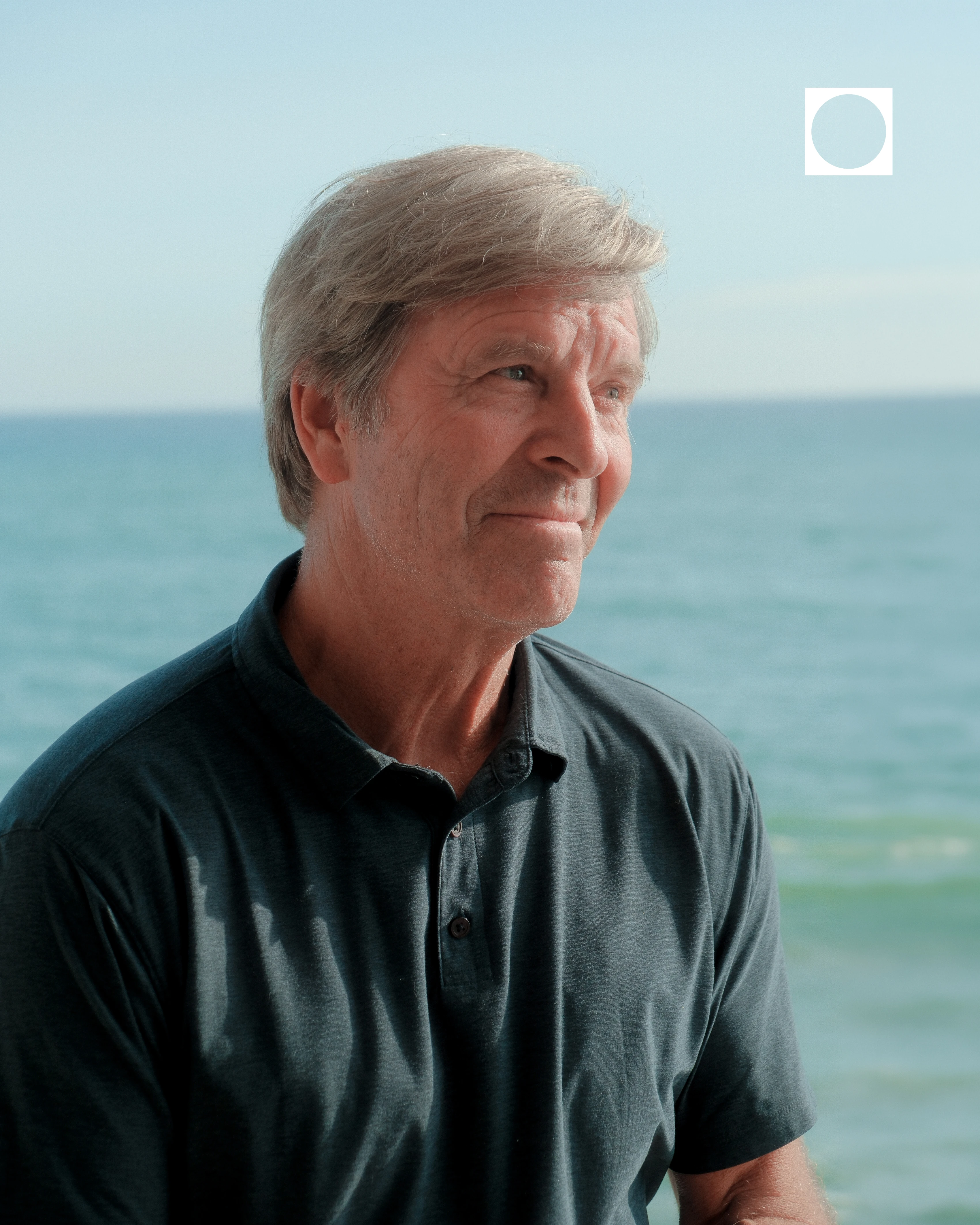 Dr. Warren Kramer looking out over the ocean in Dana Point